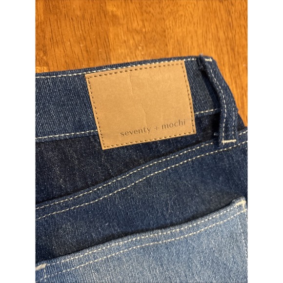 Anthropologie Seventy + Mochi Elodie Jean Patched 29 Boho Mid Rise Crop Wide Leg - Picture 12 of 12